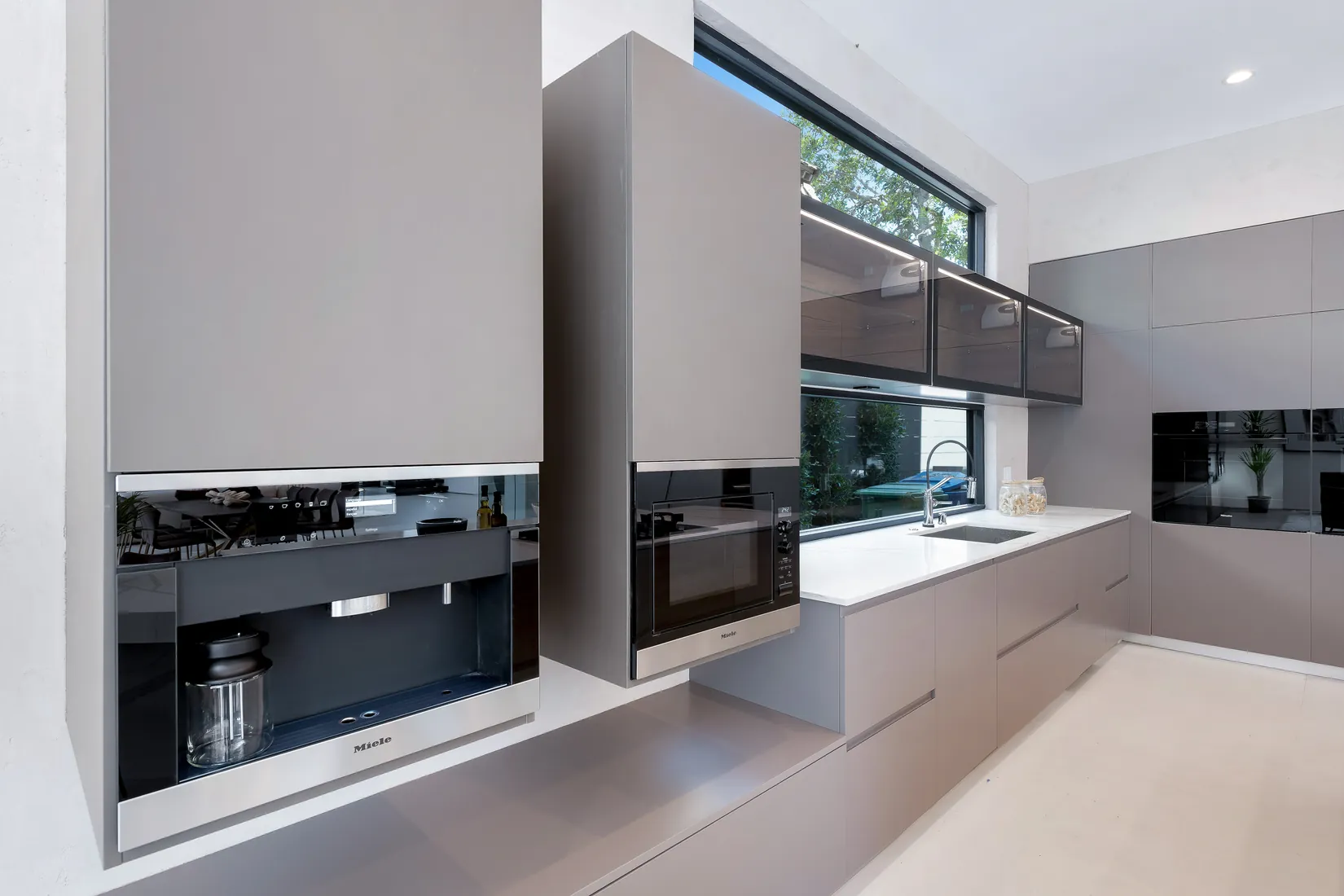 Linear Walnut Kitchen